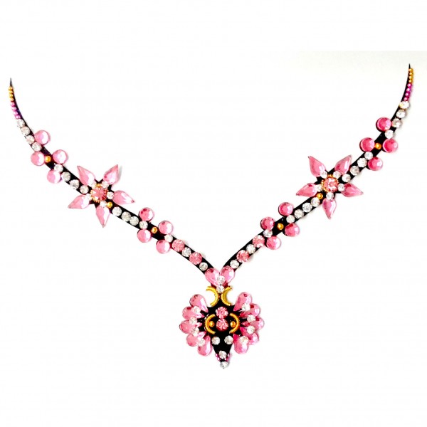 Crystal Necklace 001 Light Pink