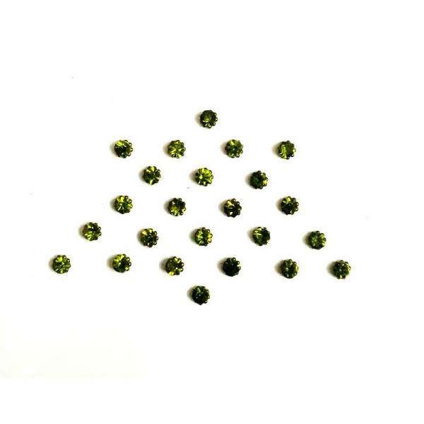 Dot Bindi 001 Olive Green