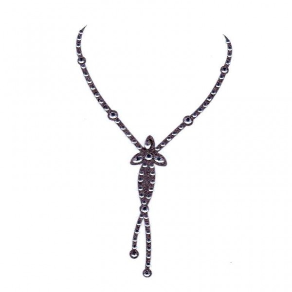 Crystal Necklace 003 Black