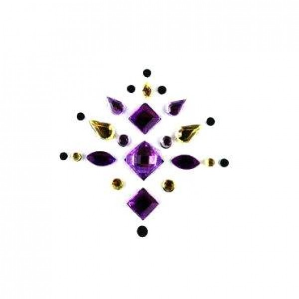 Face Jewels 002 Lilac Dark Purple