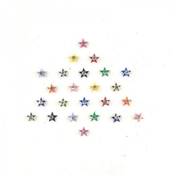 Star Bindi 02 Multicolored