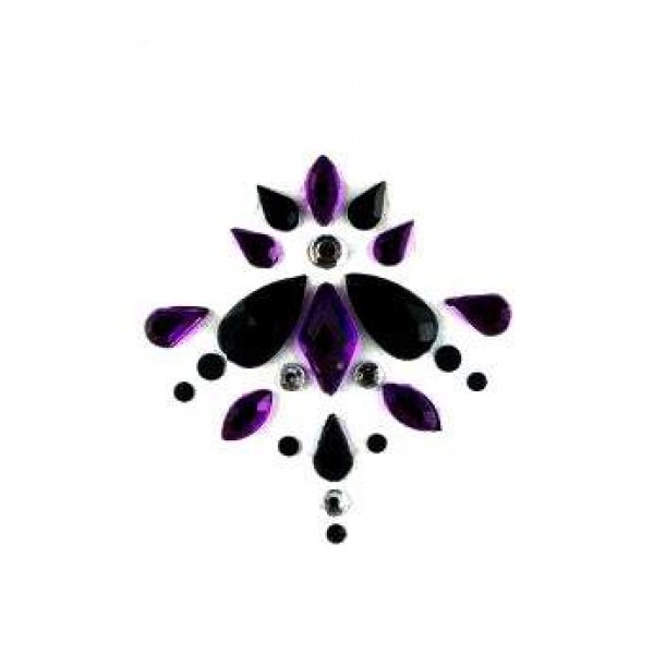 Face Jewels 003 Purple Black