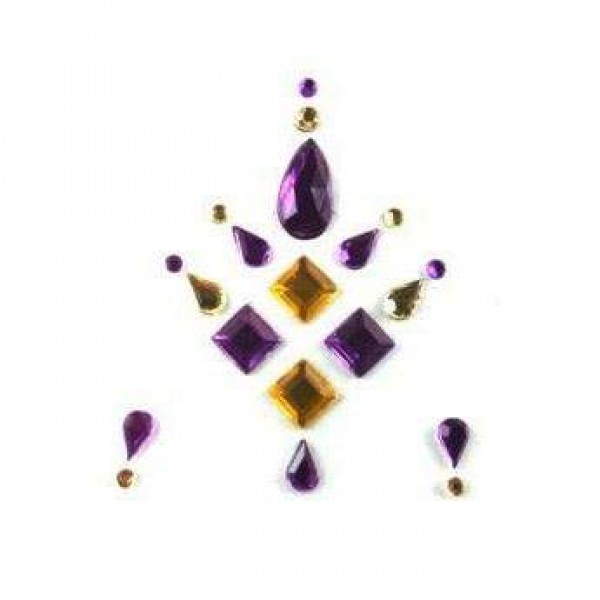 Face Jewels 015 Purple Gold